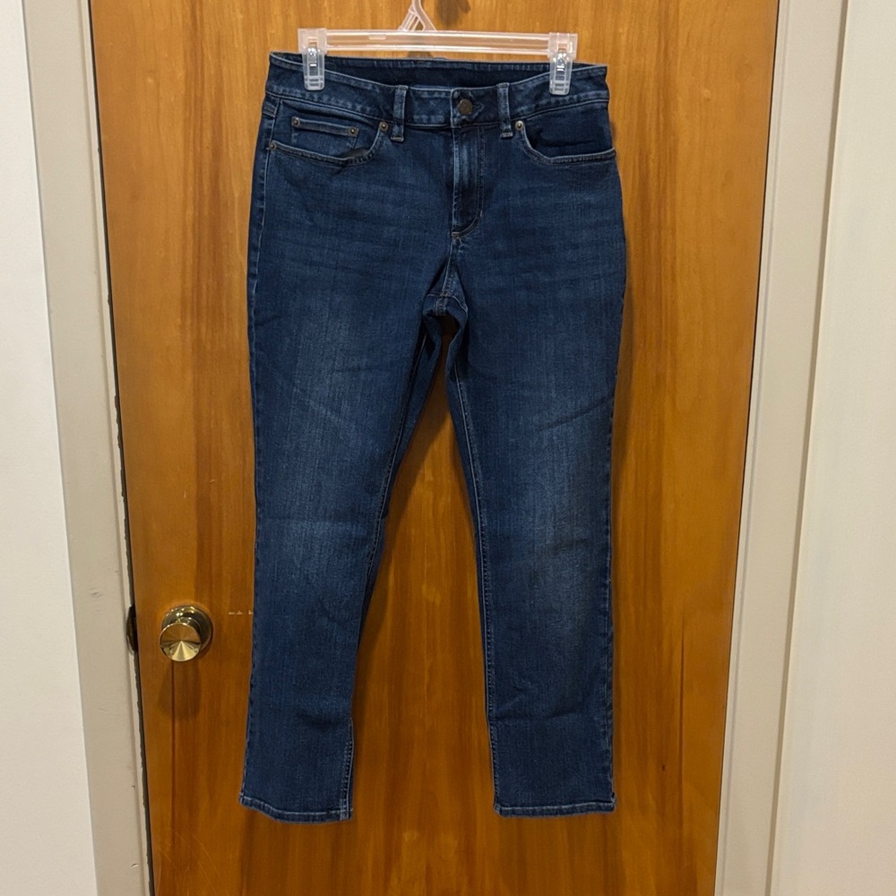 L.L. Bean BeanFlex Straight Leg Jeans - Deep Blue